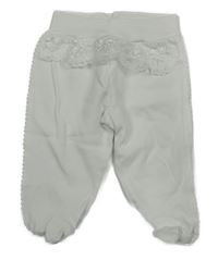 Bílé polodupky s krajkou Hello Baby 