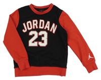 Černo-červená mikina s nápisem Nike Jordan