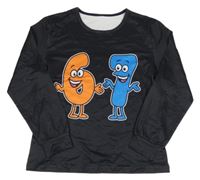 Černé triko s čísly