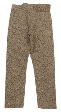 Béžové vzorované legíny George 