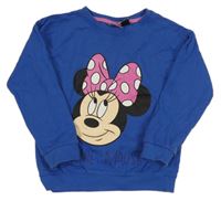 Modrá mikina s Minnie Disney 