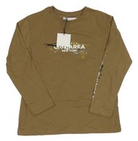 Nové - Béžové triko s nápisem Zara