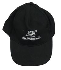Černá plátěná kšiltovka s potiskem