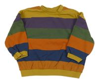 Barevná pruhovaná oversize mikina H&M