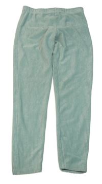 Mátové žebrované plyšové legíny F&F