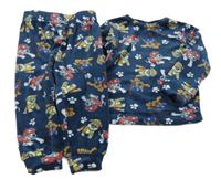 Tmavomodré plyšové pyžamo s PAW PATROL Next