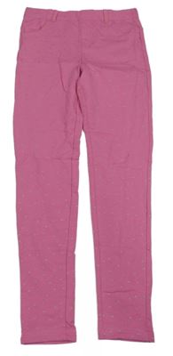 Nové - růžové puntíkaté tregíny little kids