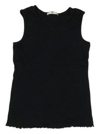 Černý žebrovaný top M&S