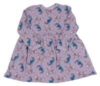 Fialové teplákové šaty se Stitchem a Angelou George