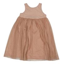 Světlerůžové šaty s pudrovým třpytivým tylem Next