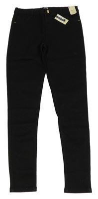 Nové - černé molly high rise super stretch rifle RIVER ISLAND