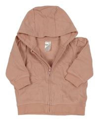 Světlerůžová propínací mikina s kapucí H&M