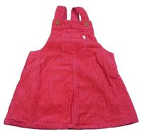 Růžové manšestrové šaty Mothercare