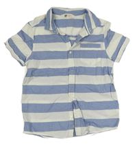 Modro-bílá pruhovaná košile H&M