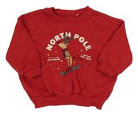 Červená oversize mikina se sobem George