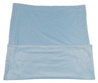 Světlemodrá minky deka