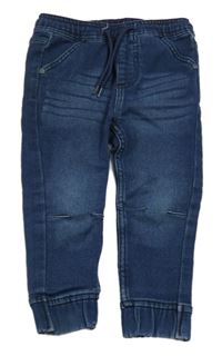 Tmavomodré teplákové cuff rifle Lupilu