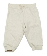 Světlebéžové melírované tepláky Primark