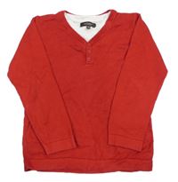 Červený svetr s knoflíky St. George