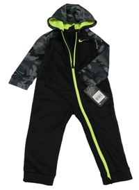 Nové - Černo-army thermo kombinéza s kapucí Nike