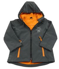 Antracitová softshellová bunda s losem a kapucí Kiki&Koko