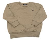 Hnědá mikina s výšivkou Next