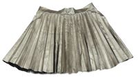 Stříbrná plisovaná sukně Zara
