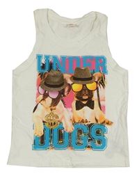 Smetanové tílko se psy Kiki&Koko