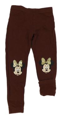 Hnědé legíny s Minnie C&A
