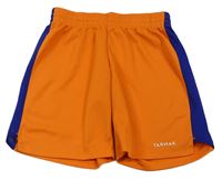 Oranžovo-modré sportovní kraťasy Decathlon
