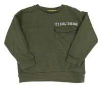 Khaki mikina s kapsou F&F