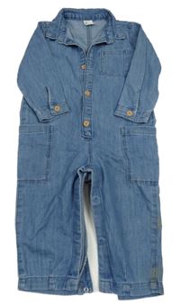 Modrý riflový kalhotový overal H&M