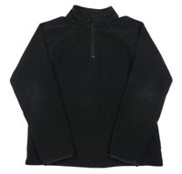 Černá fleecová mikina