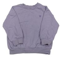 Lila mikina se srdíčkem F&F