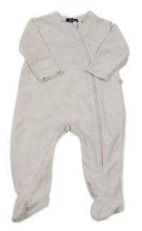 Světlerůžový sametový overal 