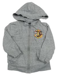 Šedá melírovaná mikina s Tlapkovou patrolou a kapucí Nickelodeon