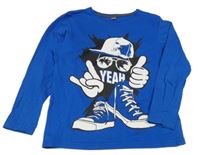 Modré triko s potiskem bpc