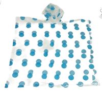 Průhledné šusťákové pláštěnkové pončo s kapucí 