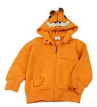 Oranžová propínací mikina s kapucí - Garflid 