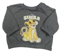 Tmavošedá mikina s Lvím králem Primark