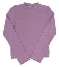 Fialové crop triko Zara