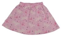 Růžová tepláková sukně - Barbie 