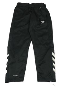 Černé sportovní tepláky s šipkami Hummel