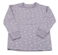 Lila mikina se srdíčky Pocopiano