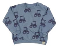 Modrá mikina s traktory Primark