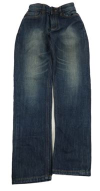 Tmavomodré teplákové regular rifle Next