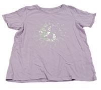 Lila tričko se sluncem Primark