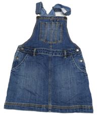 Tmavomodré laclové riflové šaty Fatface