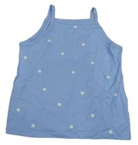 Světlemodrý crop top se srdíčky H&M