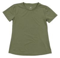 Khaki sportovní tričko H&M
